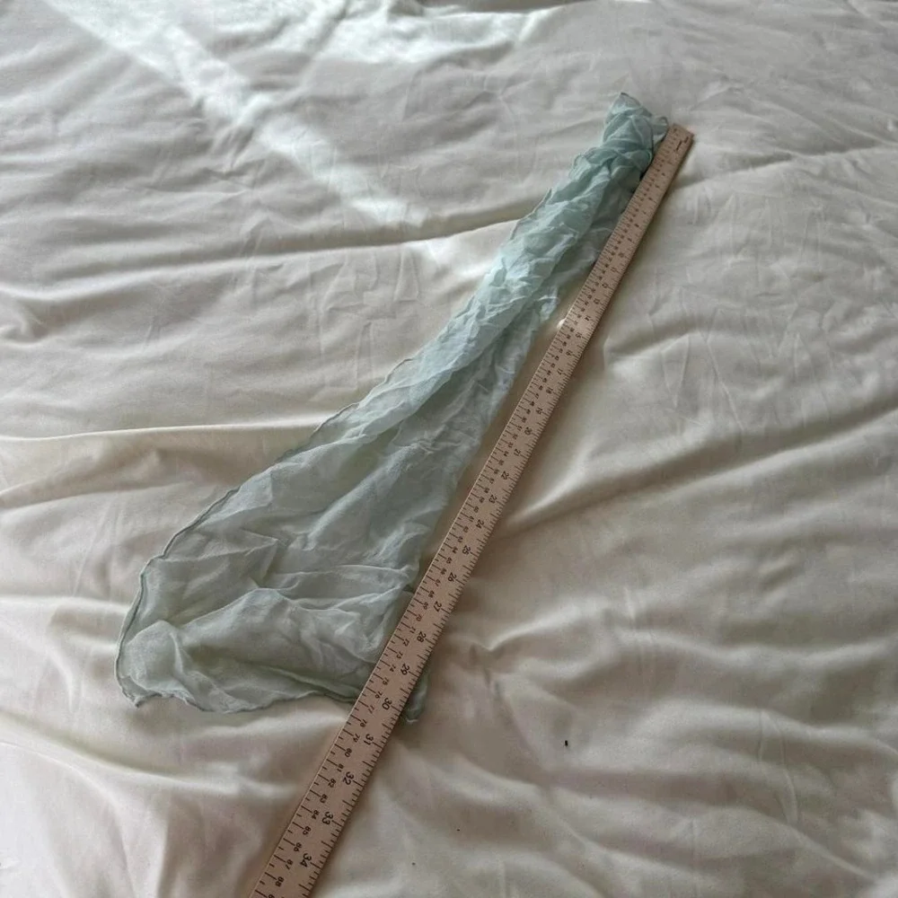 vintage‎ blue silk scarf